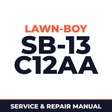 Lawn Boy SB-13 1961 100000001-199999999 Lawn-Boy C12AA Machine Service & Repair Manual