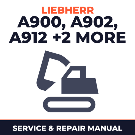 Liebherr A900 A902 A912 A922 A932 Litronic Hydraulic Excavator Service Repair Factory Manual INSTANT