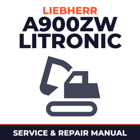 Liebherr A900ZW Litronic Hydraulic Excavator Service Repair Factory Manual INSTANT