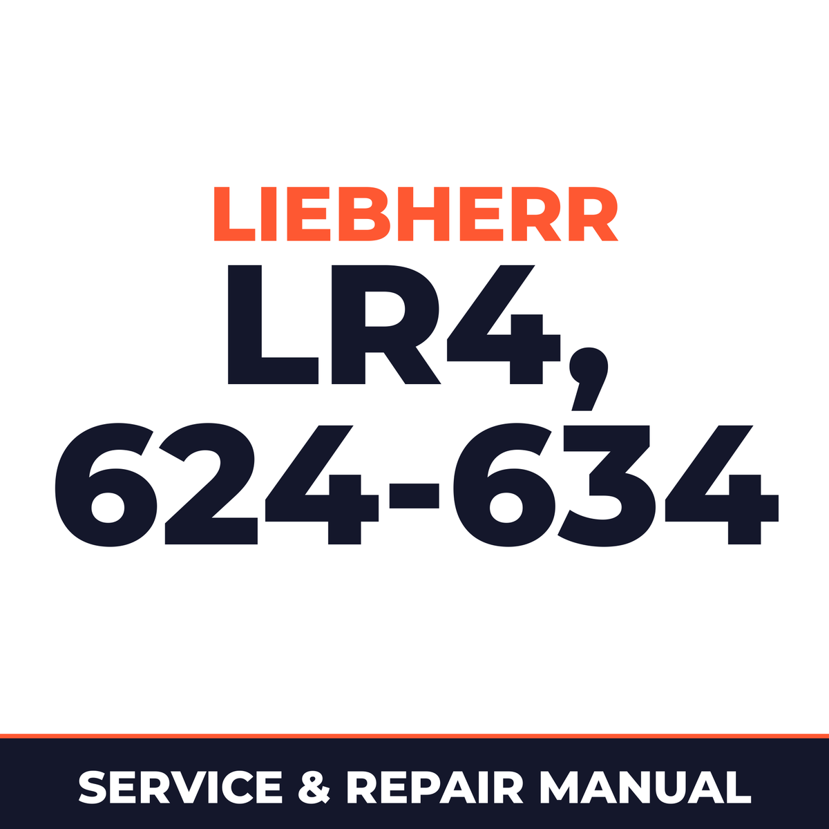LIEBHERR Crawler LR4 624-634 Service and Repair Manual