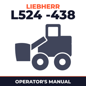 Liebherr L524 -438 Wheel Loader Operation & Maintenance Manual ( From Serial Number: 13100 )