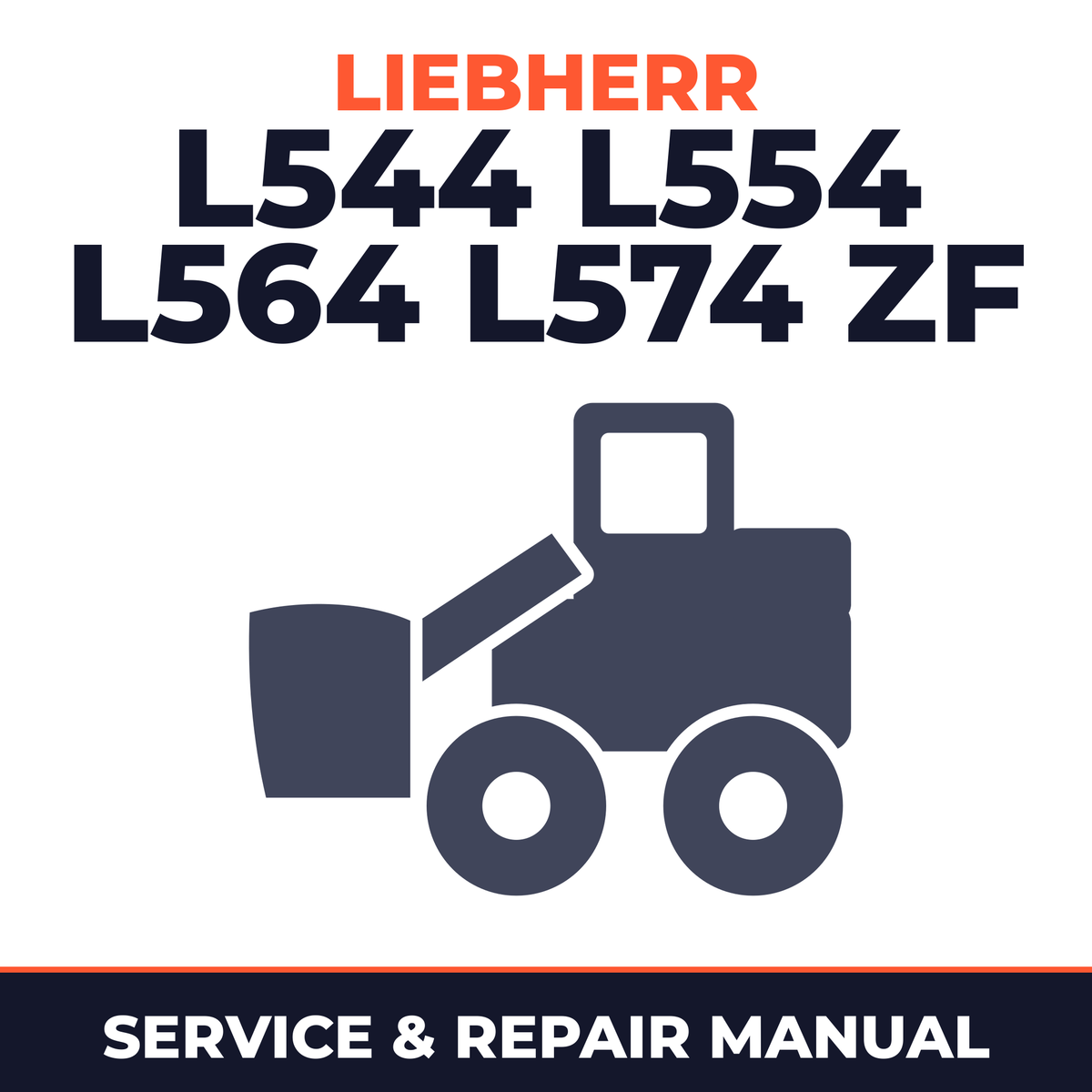 Liebherr L544 L554 L564 L574 ZF Wheel Loader Complete Workshop Service Repair Manual