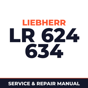 Liebherr LR 624 634 Crawler Loader Series 4 Litronic Service Repair Workshop Manual