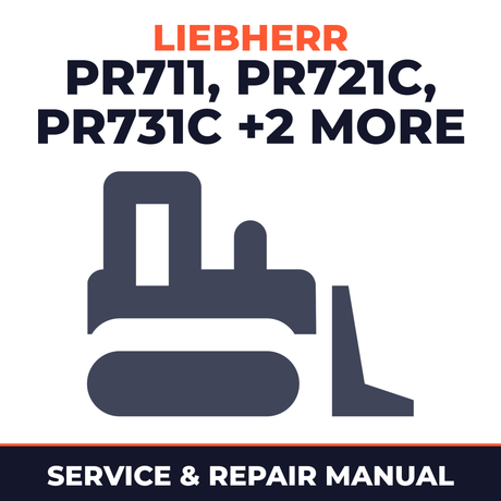 Liebherr PR711 PR721C PR731C PR741C PR751 Crawler Dozer Service Repair Factory Manual