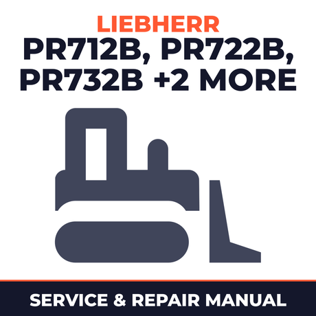 Liebherr PR712, B, PR722, B, PR732, B, PR742, PR752 Crawler Dozer Full Service & Repair Manual