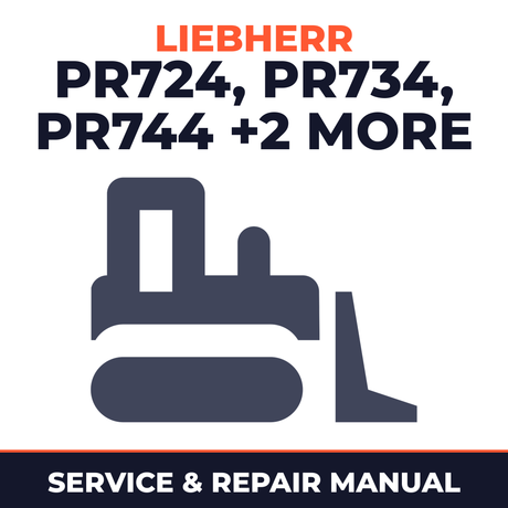 Liebherr PR724 PR734 PR744 PR754 PR764 Series 4 Litronic Crawler Dozer Full Service & Repair Manual