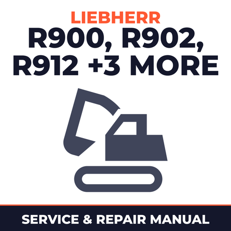 Liebherr R900, R902, R912, R922, R932, R942 Litronic Hydraulic Excavator Complete Workshop Service Repair Manual