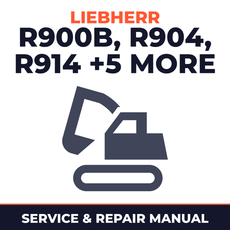 Liebherr R900B, R904, R914, R924, R934, R934B, R944, R944B Litronic Crawler Excavator Full Service & Repair Manual