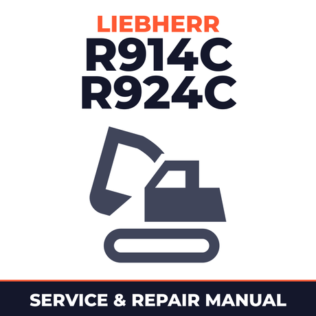 Liebherr R914C R924C Hydraulic Excavator Service Manual
