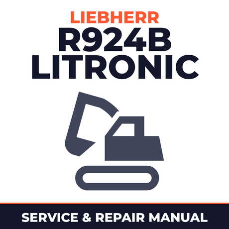 Liebherr R924b Litronic Hydraulic Excavator Complete Workshop Service Repair Manual