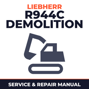 Liebherr R944c Demolition Hydraulic Excavator Complete Workshop Service Repair Manual