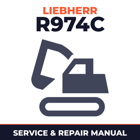 Liebherr R974c Hydraulic Excavator Complete Workshop Service Repair Manual