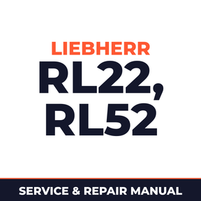 Liebherr RL 22 - 52 Litronic Pipe Layers Service Manual