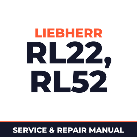 Liebherr RL 22 - 52 Litronic Pipe Layers Service Manual