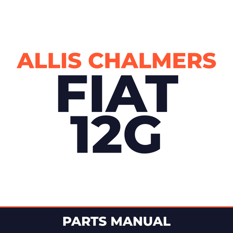 Machines & Tools Allis Chalmers FIAT 12G Crawler Loader Parts Part Manual Catalog now