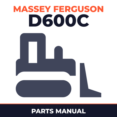 Massey Ferguson D600C Crawler Dozer Parts Catalog Manual