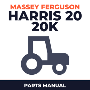 Massey Ferguson Harris 20 20K Tractor Parts Manual