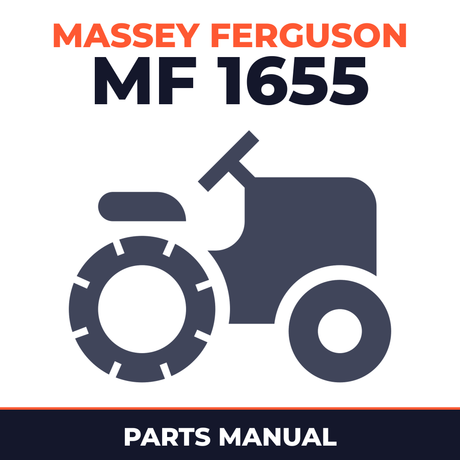 Massey Ferguson MF 1655 Garden Tractor Parts Manual