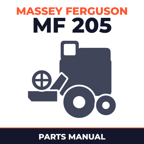 Massey Ferguson MF 205 Combine Parts Manual