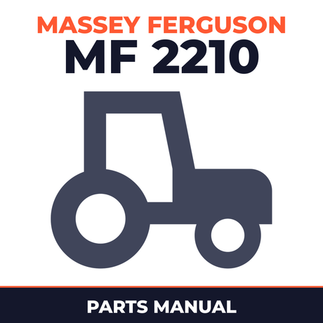 Massey Ferguson MF 2210 Tractor Parts Manual