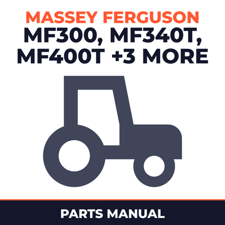Massey Ferguson MF 300 & 340T 400T 440T 400WT 440WT SKI Whiz Tractor Parts Manual