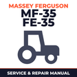 Massey Ferguson MF-35 FE-35 Tractor Service & Repair Manual