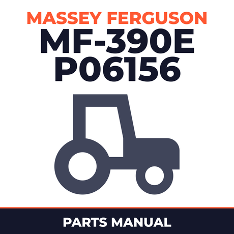 Massey Ferguson Mf-390e P06156 Tractor Parts Manual