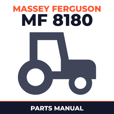 Massey Ferguson MF 8180 Tractor Parts Manual