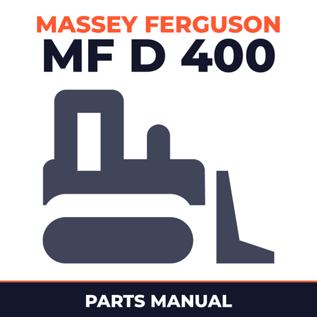 Massey Ferguson MF D 400 C Crawler Dozer Service Parts Catalogue Manual # 1
