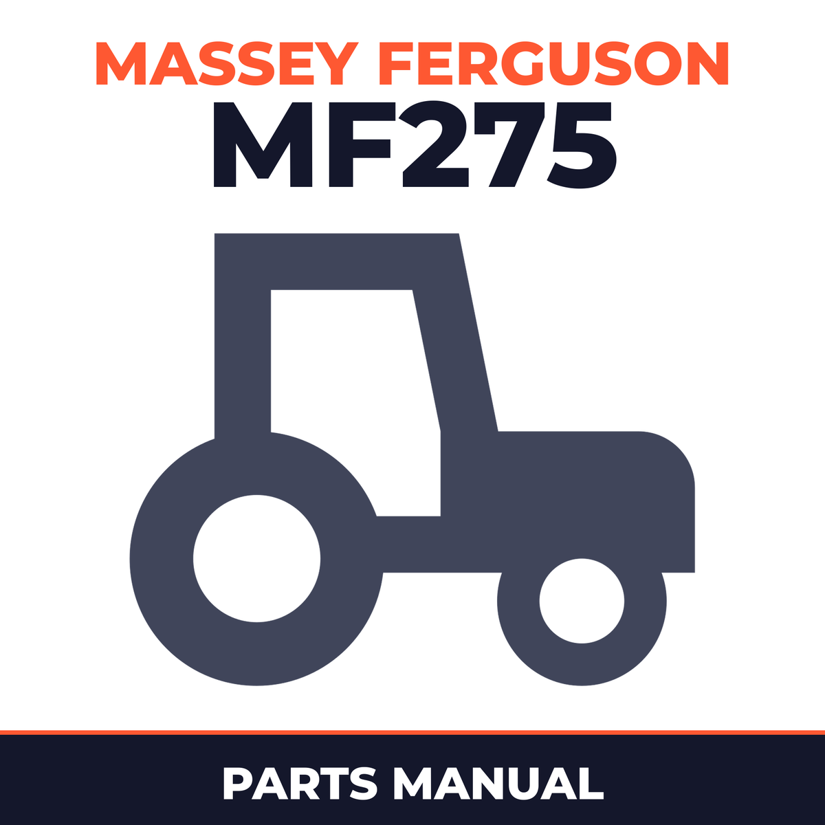 Massey Ferguson MF275 Tractor Master Parts Manual
