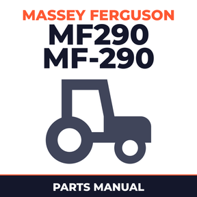Massey Ferguson MF290 MF-290 Tractor Parts Manual