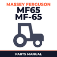 Massey Ferguson MF65 MF-65 Tractor Parts Manual