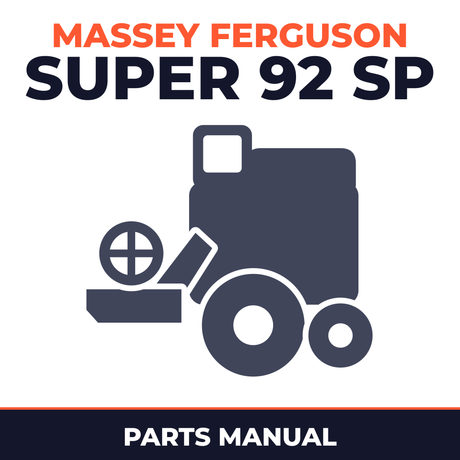 Massey Ferguson Super 92 SP Combine Parts Manual