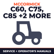 Mccormick C-max C60 C75 C85 C95 C105 max tractors Operation Service & Repair Manual