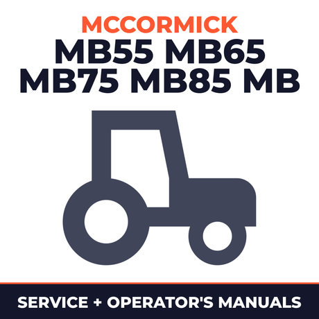 Mccormick MB55 MB65 MB75 MB85 MB Series Tractors Operation Service & Repair Manual