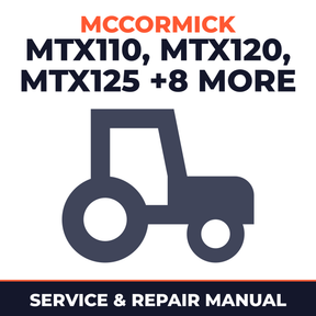 Mccormick MTX110 120 125 135 140 150 155 165 175 185 200 SRM Tractor Service & Repair Manual