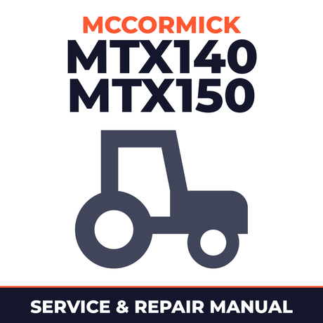 Mccormick MTX140 MTX150 Tractor Service & Repair Manual