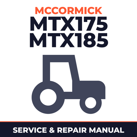 Mccormick MTX175 MTX185 Tractor Service & Repair Manual