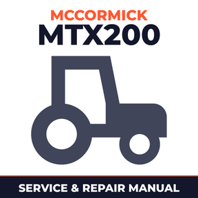 Mccormick MTX200 Tractor Service & Repair Manual