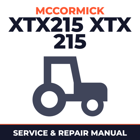 Mccormick XTX215 XTX 215 Tractor Service & Repair Manual