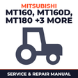Mitsubishi MT160 MT160D MT180 MT180D MT180H MT180HD Tractor Service & Repair Manual
