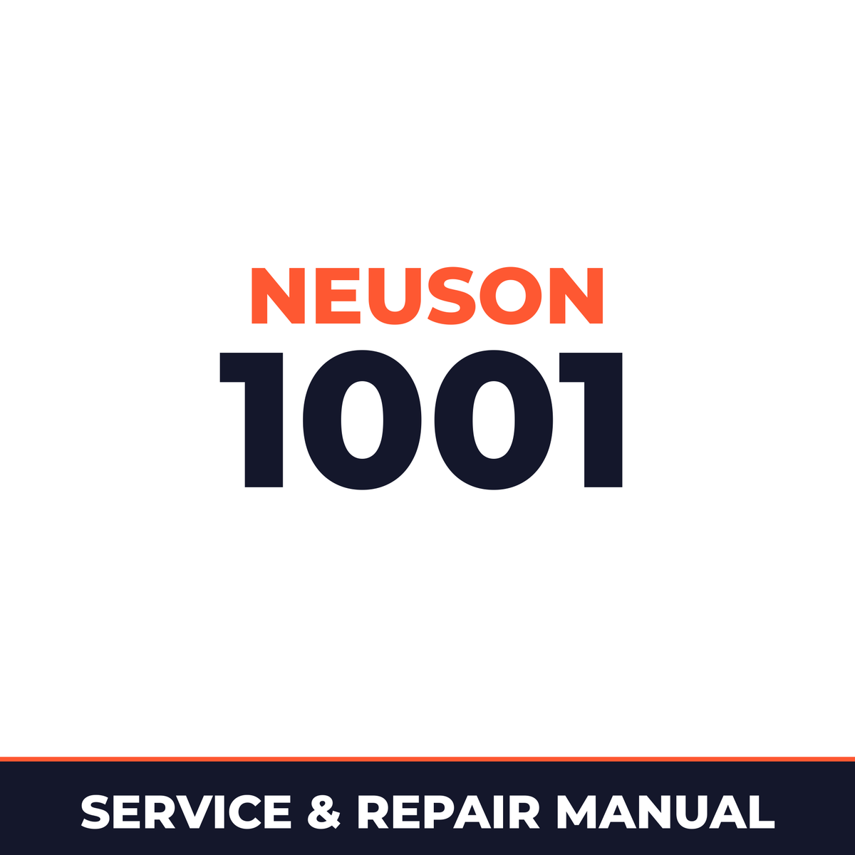 Neuson Dumper 1001 Workshop Service Repair Manual