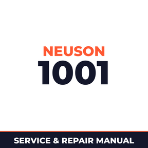 Neuson Dumper 1001 Workshop Service Repair Manual