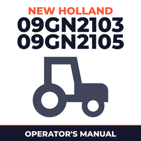 New Holland 09GN2103 09GN2105 Tractor Operator's Manual