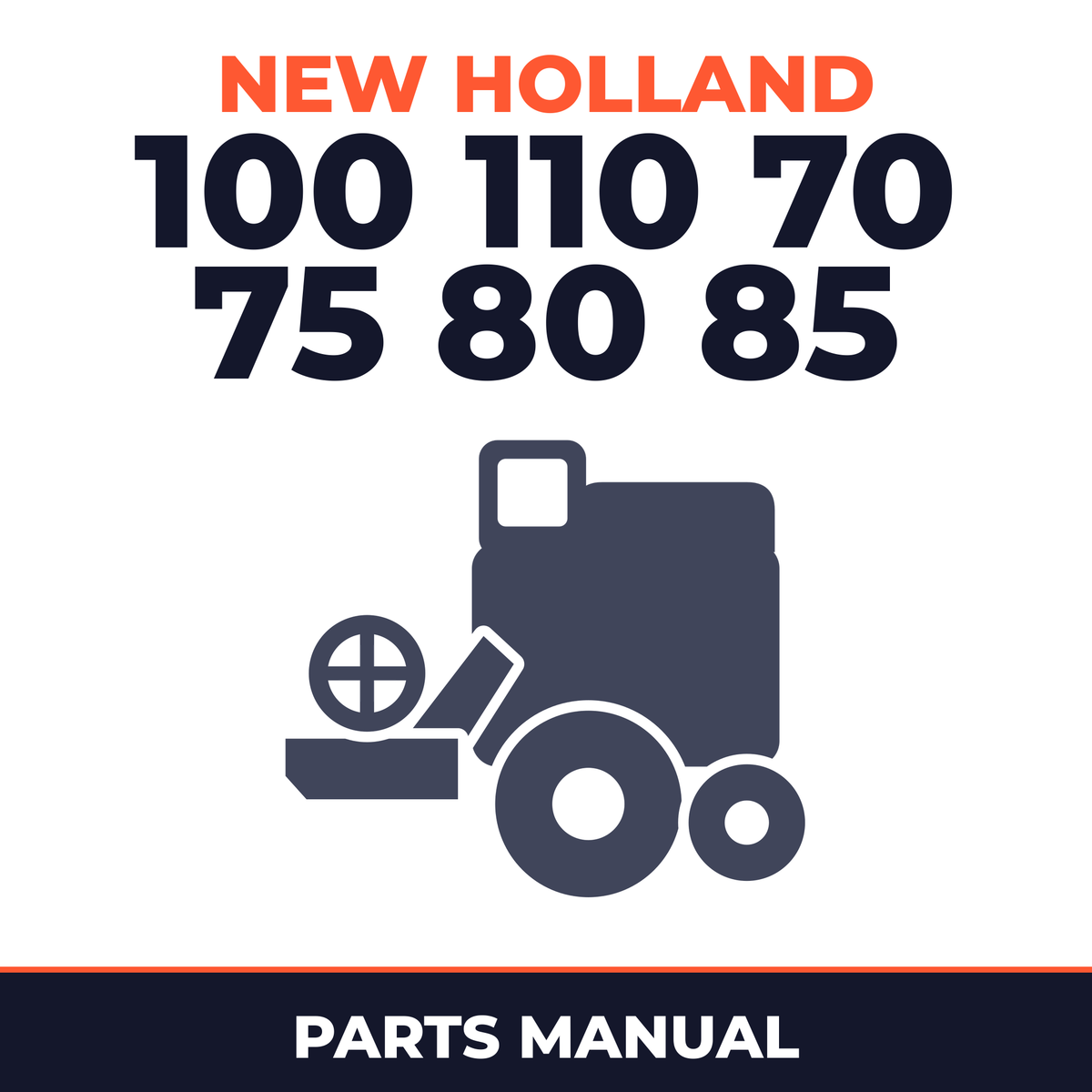 New Holland 100 110 70 75 80 85 Combine Parts Manual