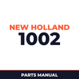 New Holland 1002 Planter Parts Manual