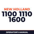 New Holland 1100 1110 1600 Planter Operator's Manual