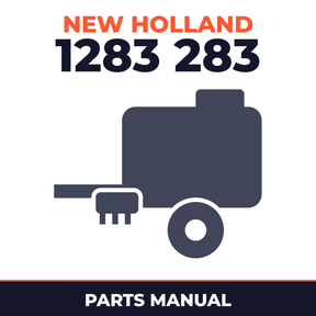 New Holland 1283 283 Baler Parts Manual