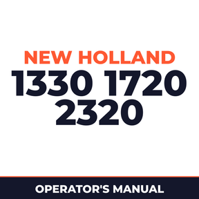 New Holland 1330 1720 2320 Planter Operator's Manual