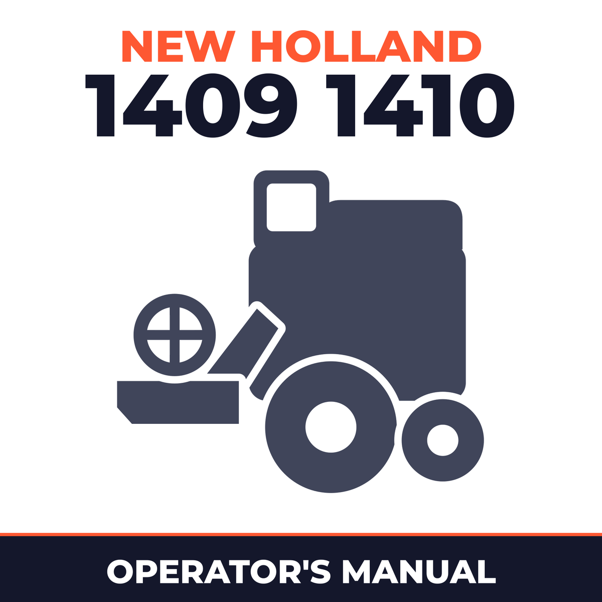New Holland 1409 1410 Combine Operator's Manual
